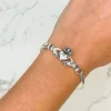 Claddagh Silver Bangle