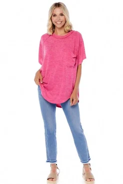 Claremont Tee by Mud Pie - Pink
