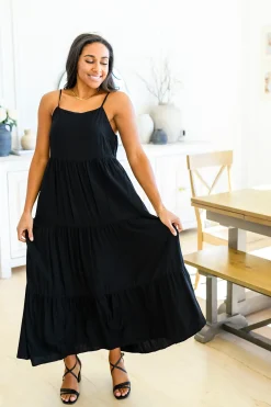 Classically Cool Tiered Maxi Dress