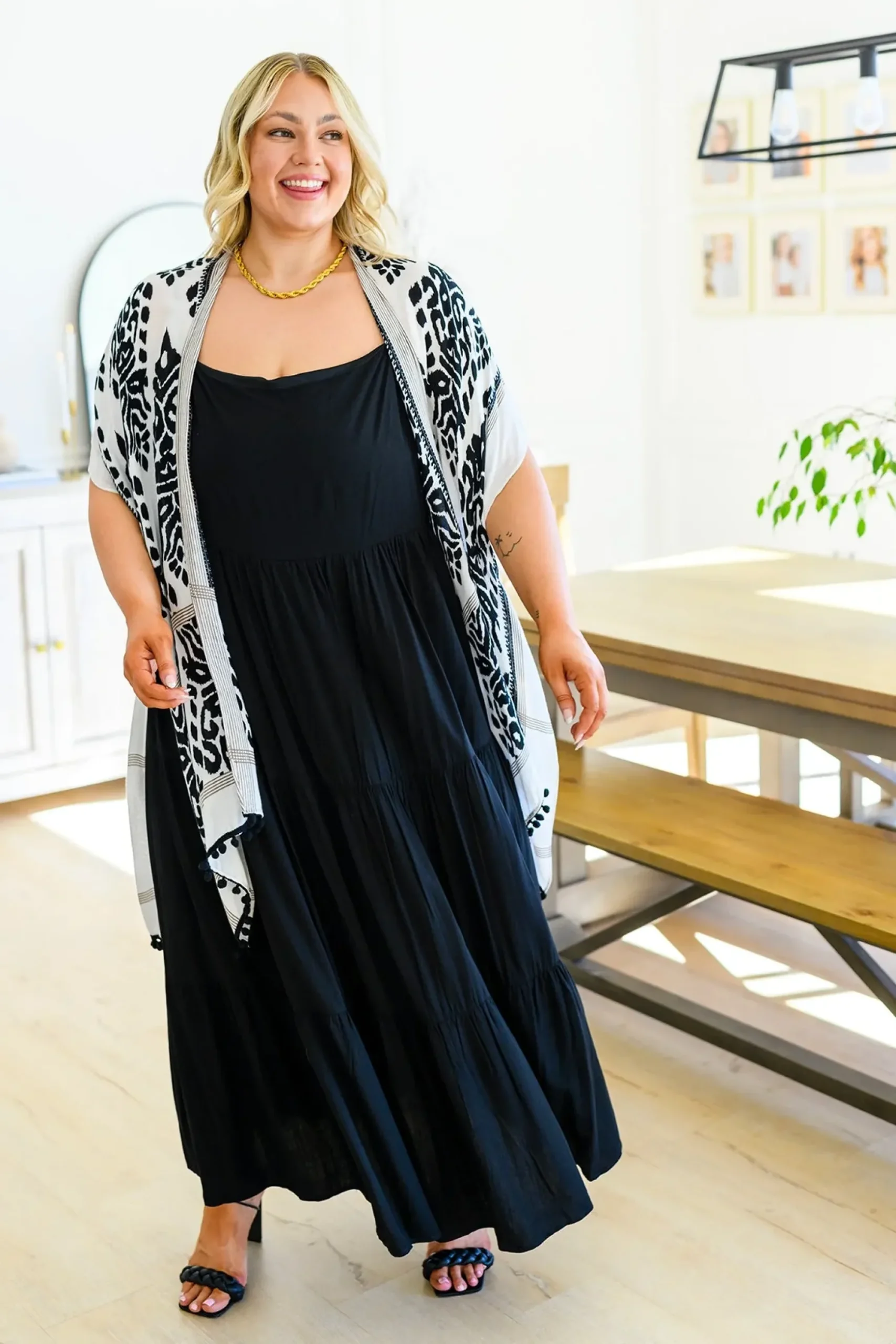 Classically Cool Tiered Maxi Dress