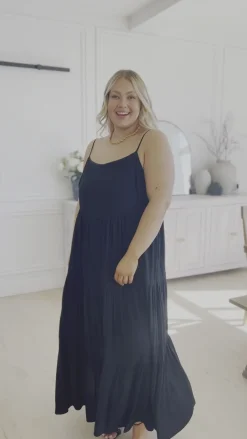 Classically Cool Tiered Maxi Dress