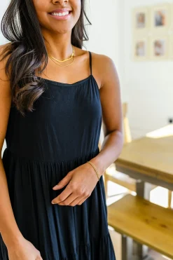 Classically Cool Tiered Maxi Dress