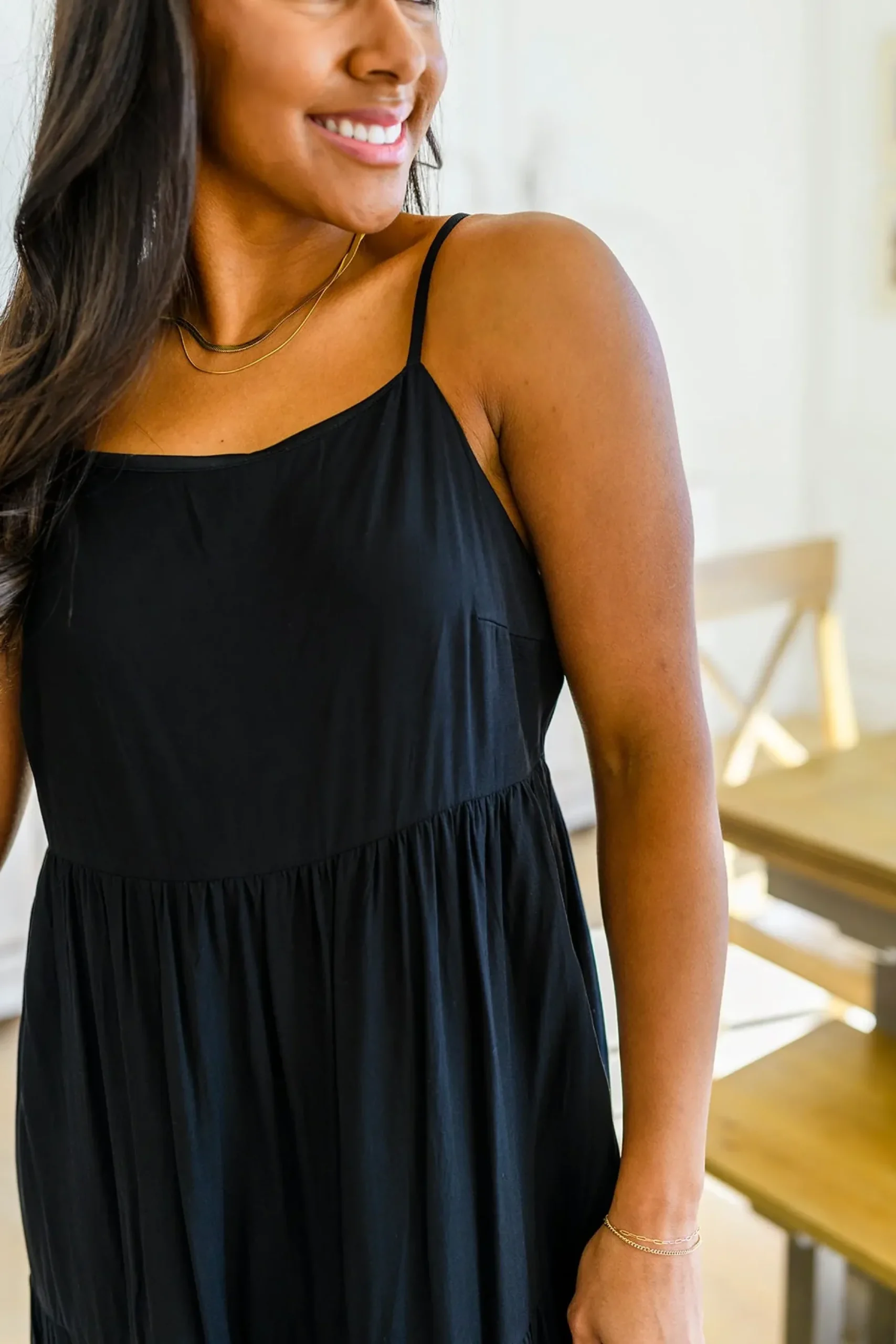 Classically Cool Tiered Maxi Dress