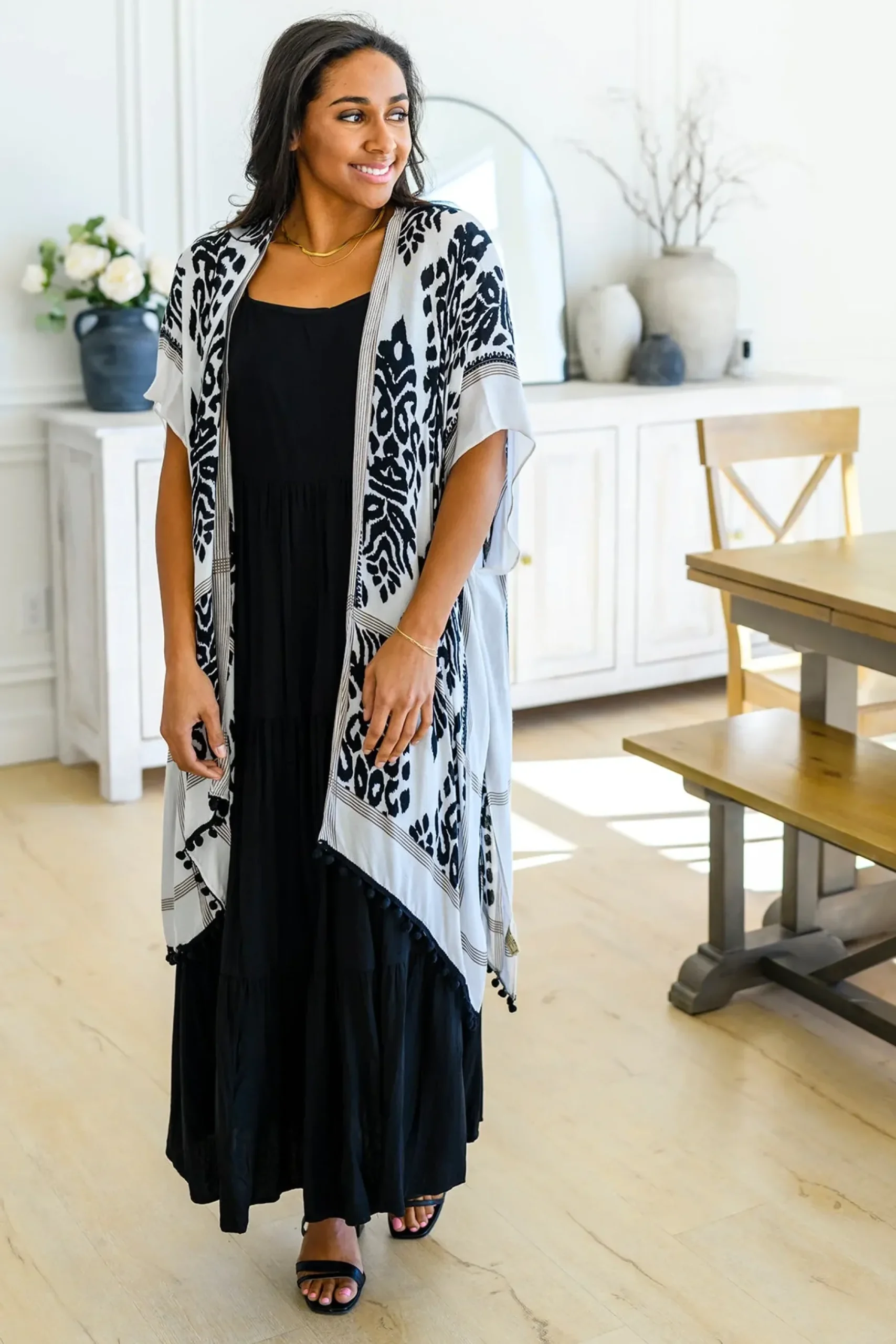 Classically Cool Tiered Maxi Dress
