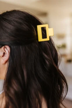 Claw Clip Set of 4 in Lemon