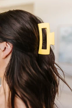 Claw Clip Set of 4 in Lemon