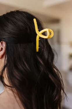 Claw Clip Set of 4 in Lemon