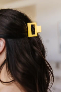 Claw Clip Set of 4 in Lemon