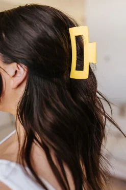 Claw Clip Set of 4 in Lemon