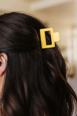 Claw Clip Set of 4 in Lemon