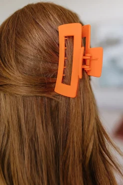 Claw Clip Set of 4 in Orange (Ships in 1-2 Weeks)