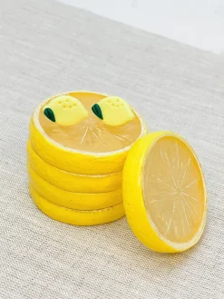 Clay Lemon Stud Earrings