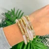 Clear Resin Stretch Bracelet