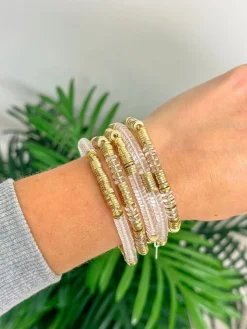Clear Resin Stretch Bracelet