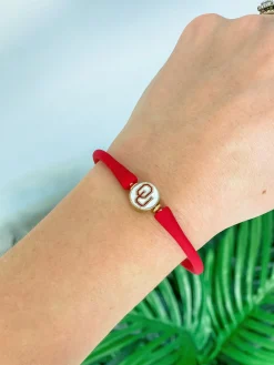 Collegiate Game Day Silicone Bracelet - Oklahoma Red