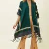Colorblocked Tassel Kimono by Mystree