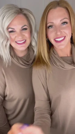 Comfort First Cowl Neck Hi-Low Long Sleeve (Ships in 2-3 Weeks)