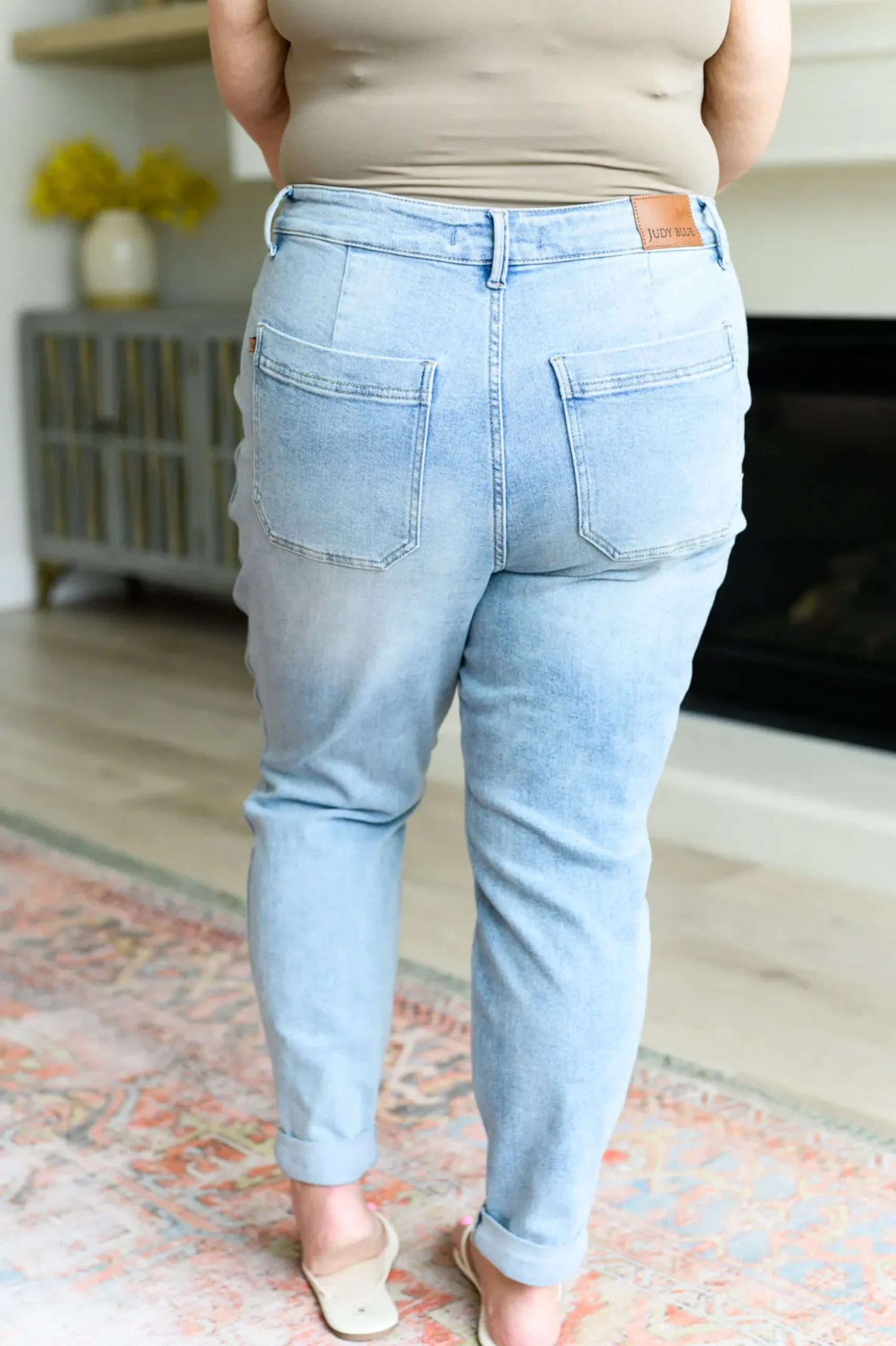 Cooper High Rise Vintage Denim Jogger by Judy Blue