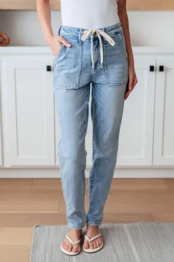 Cooper High Rise Vintage Denim Jogger by Judy Blue