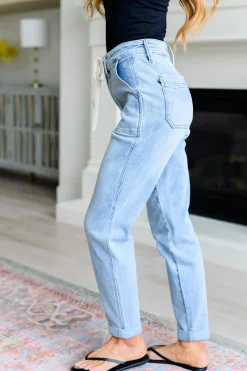 Cooper High Rise Vintage Denim Jogger by Judy Blue