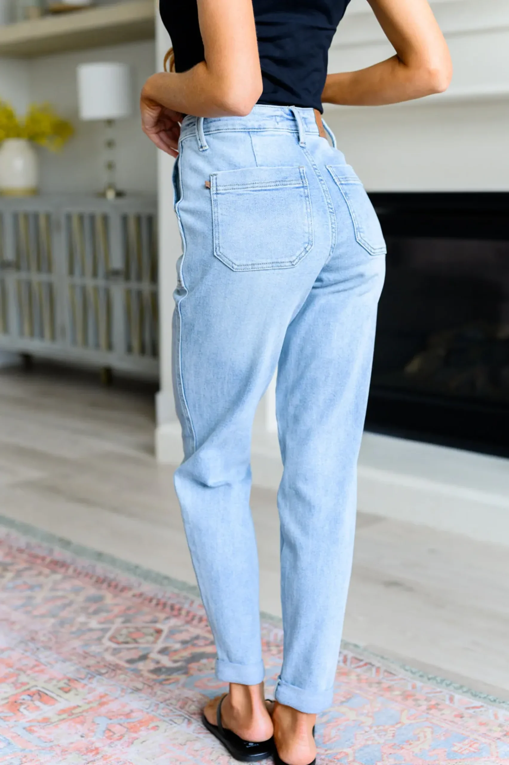 Cooper High Rise Vintage Denim Jogger by Judy Blue