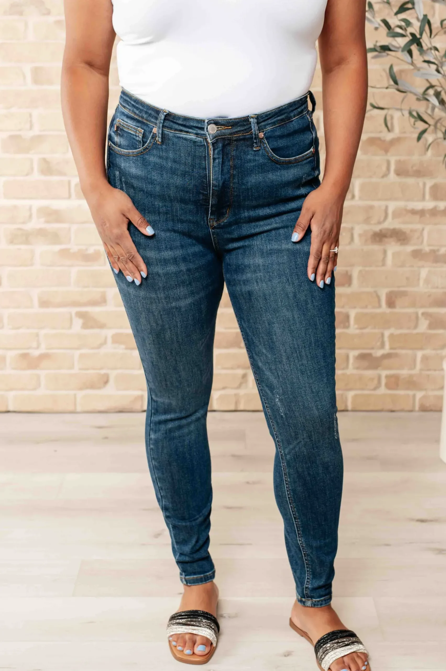 Cora High Rise Control Top Skinny Jeans by Judy Blue