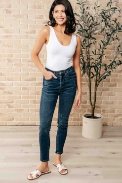 Cora High Rise Control Top Skinny Jeans by Judy Blue