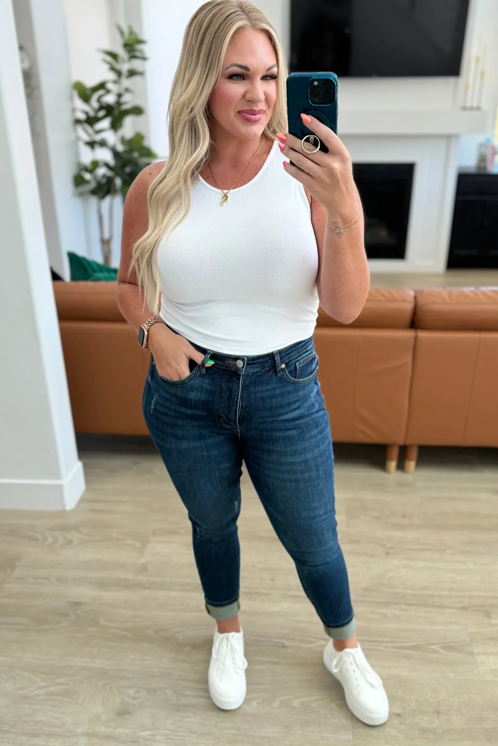 Cora High Rise Control Top Skinny Jeans by Judy Blue