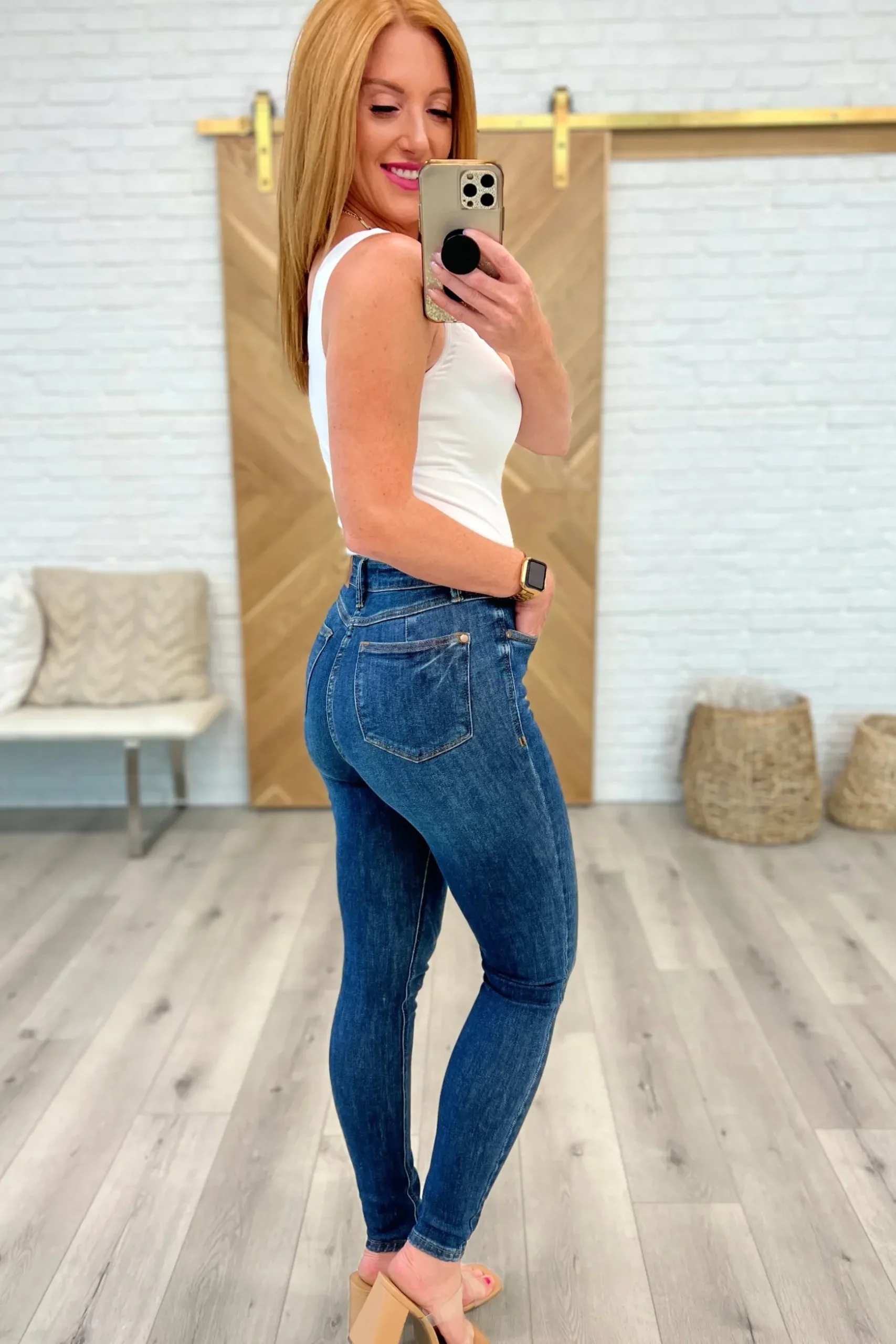 Cora High Rise Control Top Skinny Jeans by Judy Blue