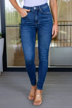 Cora High Rise Control Top Skinny Jeans by Judy Blue