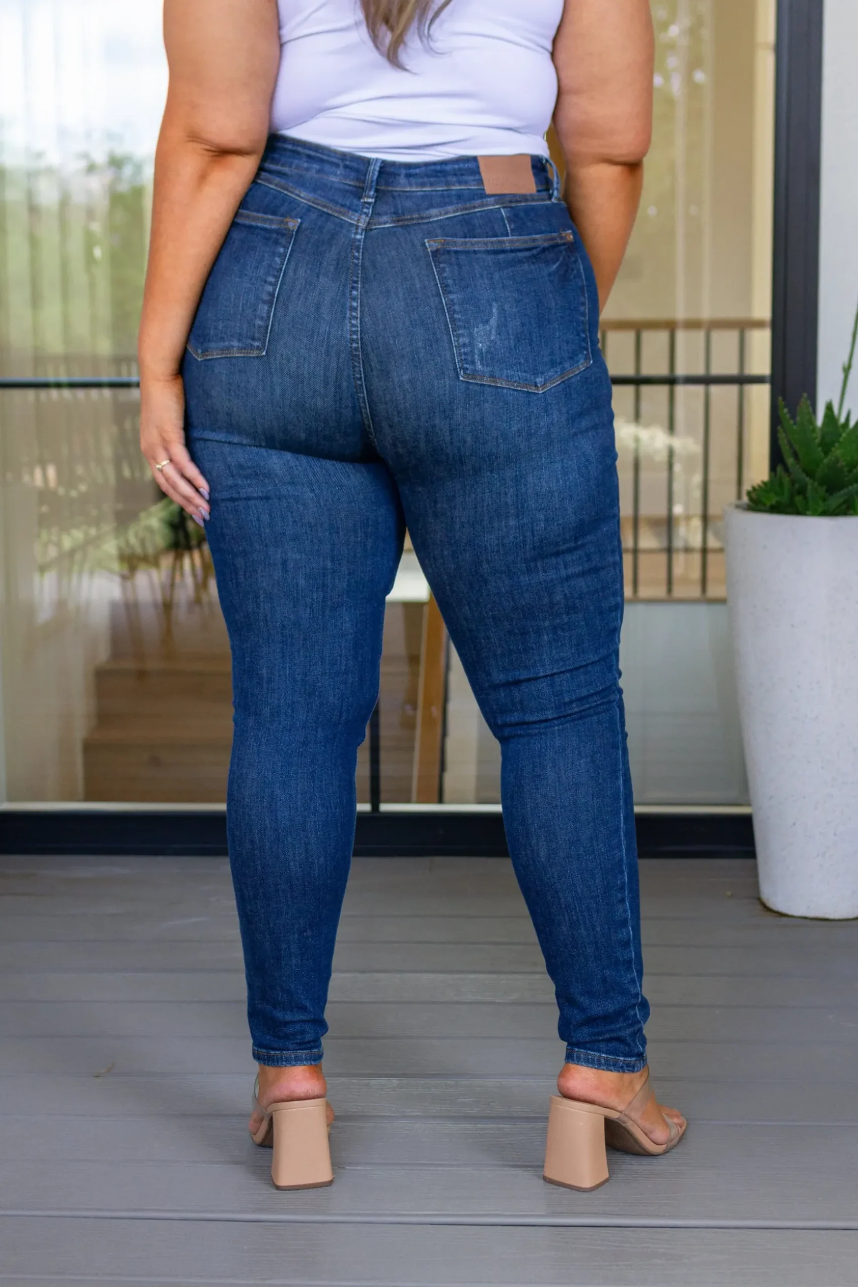 Cora High Rise Control Top Skinny Jeans by Judy Blue