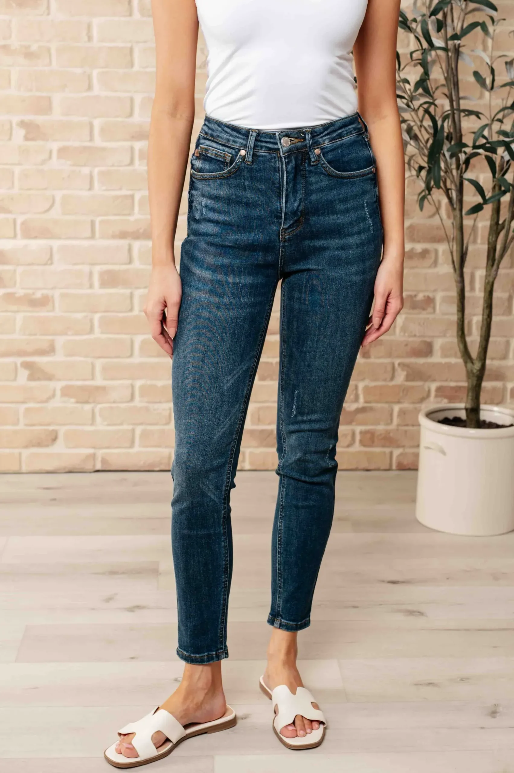 Cora High Rise Control Top Skinny Jeans by Judy Blue