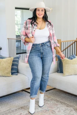 Corey Hi Rise Bleach Splash Boyfriend Jeans by Judy Blue