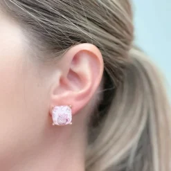 Cowgirl Disco Printed Glass Stud Earrings