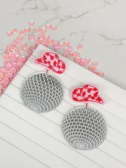 Cowgirl Disco Statement Dangle Earrings