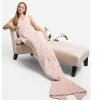 Cozy Mermaid Tail Blanket - Pink