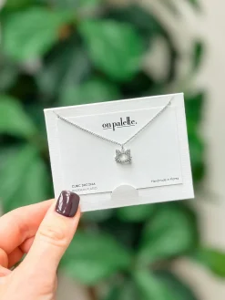 Cubic Zirconia Cat Pendant Necklace