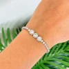 Cubic Zirconia Solitaire Bezel Tennis Bracelet