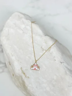Cute Castle Pendant Necklace