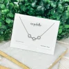Dainty Metal Link Pendant Necklace - Silver