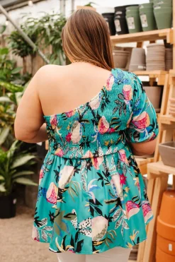 Day Trip Blouse in Emerald