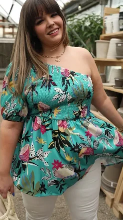 Day Trip Blouse in Emerald