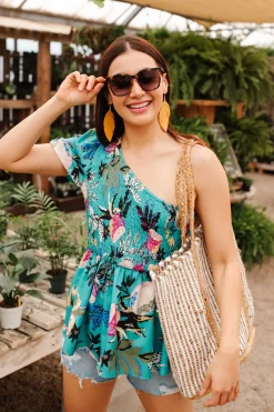 Day Trip Blouse in Emerald