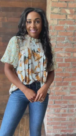 Daydreamer Mixed Floral Top