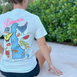 Delaware State Short Sleeve Tee by Simply Southern