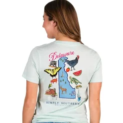 Delaware State Short Sleeve Tee by Simply Southern