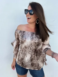 Desert Romance Animal Print Blouse