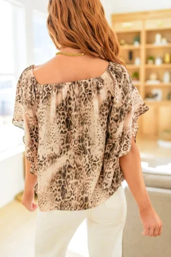 Desert Romance Animal Print Blouse