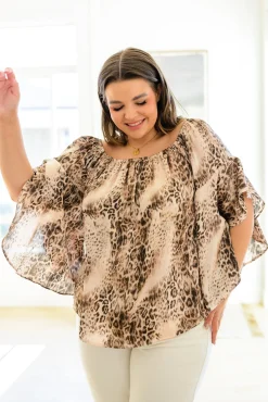 Desert Romance Animal Print Blouse