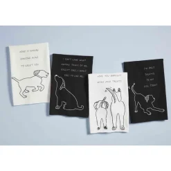 Dog Embroidered Towels by Mud Pie